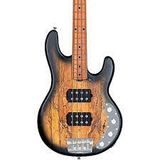 Sterling by MusicMan StingRay R4 HH Spalted Maple Top Natural Burst Satin - elektrická baskytara