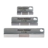 MusicNomad MN813 Fret Leveler - Diamond U-File - 3 Pack (1.25”, 2”, 3”) - nástroj pro vyrovnání pražců na kytaře - 3ks