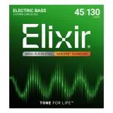 Elixir Bass Nanoweb Light 5str  Nickel Plated Steel / 45 - 130 / - struny na basovou kytaru - 1ks