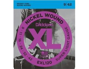 D´Addario EXL120 Nickel Wound Electric Super Light .09-.042  struny na elektrickou kytaru