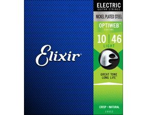 Elixir Optiweb Light 10/46 - struny na elektrickou kytaru