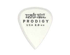 9202 Ernie Ball Prodigy White 1s Standard 2.0mm Picks - kytarové trsátko  1ks