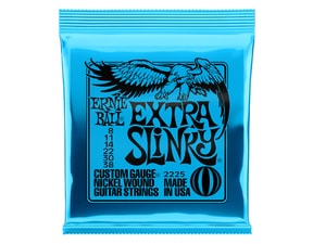 2225 Ernie Ball Extra Slinky Nickel Wound Electric Guitar Strings .008 - .038 - struny na elektrickou kytaru - 1ks