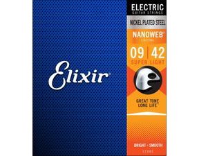 Elixir Nanoweb Anti Rust 9/42 - struny na elektrickou kytaru - 1ks