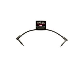 6408 Ernie Ball 6" Flat Ribbon Stereo Patch Cable Black Single - propojovací stereo kabel 15.24cm - 1ks