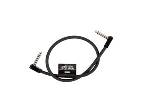 6441 Ernie Ball Flex Patch Cable 18" Black Single - propojovací kabel - 45.72cm - 1ks