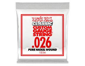 1226 Ernie Ball .026 Classic Pure Nickel Wound Electric Guitar Strings Single - jednotlivá struna - 1ks