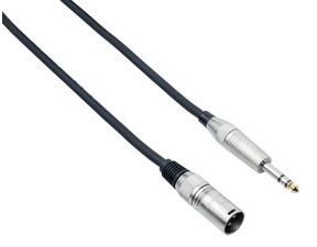 Bespeco XCMS600 - Symetrický mikrofonní kabel XLR / male / + Jack 6m