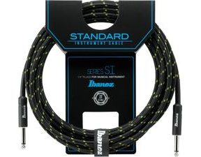 Ibanez SI20- BG Series (Standard) Guitar Instrument Cable - Black / Green - 6.10 m - nástrojový " opletený " kabel - 1ks