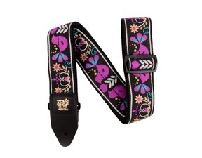 5331 Purple Bird Lupin Jacquard Strap - kytarový pás