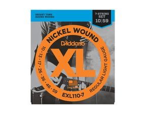 D'Addario EXL110-7 Regular Light 7 string - .010 - .059 - struny na sedmistrunnou elektrickou kytaru - 1ks