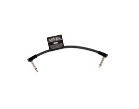 6439 Ernie Ball Flex Patch Cable 6" Black Single - propojovací kabel - 15.24cm - 1ks