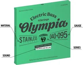 Olympia PF-B45100 - Nickel Wound - .045 / .100 - basové struny - 1ks