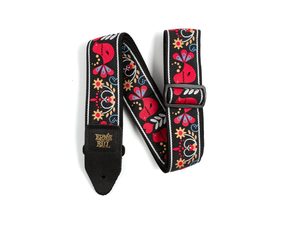 4667 Ernie Ball Redbird Rising Jacquard Strap - kytarový pás