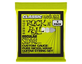 3251 Ernie Ball Regular Slinky Classic Rock'n'Roll Pure Nickel 3 Pack / 10 - 46 / - struny na elektrickou kytaru - 3ks