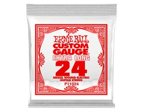 11024 .Ernie Ball .024 Extra Long Nickel Wound Electric Guitar Strings Single - jednotlivá struna - 1ks
