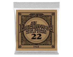 1422 Ernie Ball Earthwood 80/20 Bronze .022w - samostatná ovinutá akustická struna - 1ks