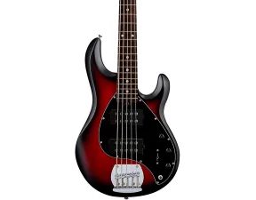Sterling by MusicMan SUB StingRay 5 HH RAY5HH Ruby Red Burst Satin - basová kytara - 1ks