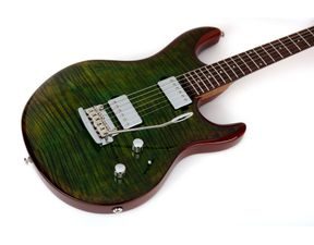 MusicMan USA Luke 3 HH Lucious Green - elektrická kytara - 1ks