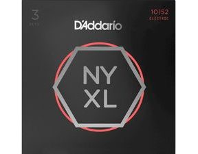 D’Addario NYXL1052 - 3-Pack - .010 - .052 - struny na elektrickou kytaru - 3ks