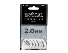 9341 Ernie Ball 2.0mm White Sharp Prodigy Picks - trsátko - 6ks