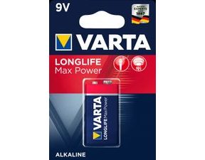 Varta 6F22 Longlife Max Power - 9V baterie