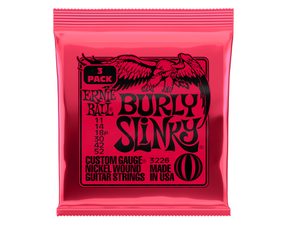 3226 Ernie Ball Nickel Burly Slinky 3 Pack /.011 - .052 / - struny na elektrickou kytaru - 3ks