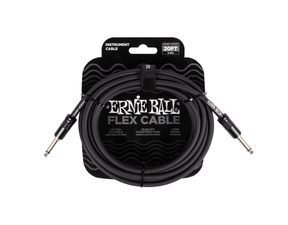 6435 Ernie Ball Flex Instrument Cable Straight/Straight 20ft - Black - nástrojový kabel - 6m - 1ks