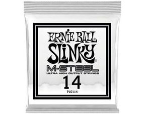 10114 Ernie Ball .014 - M-Steel Plain Electric Guitar Strings 6 Pack - jednotlivé struny na elektrickou kytaru - 1ks