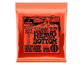 3215 Ernie Ball Skinny top Heavy Bottom Slinky 3 Pack /.010 - .052 / - struny na elektrickou kytaru - 3ks