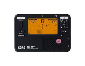 Korg TM-70T Black - multifunkční ladička pro dechové a smyčcové nástroje - 1ks