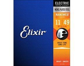 Elixir 12102 Nanoweb Electric Strings Medium 11 / 49 - struny na elektrickou kytaru