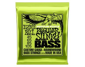 2856 Ernie Ball Regular Slinky Nickel Wound Medium Scale 45-105 - struny na basovou kytaru - 1ks