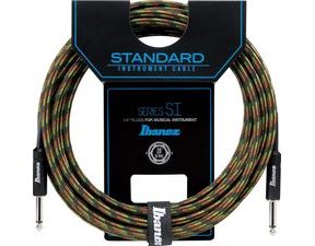 Ibanez SI10- CGR Series (Standard) Guitar Instrument Cable - Camouflage Green - 3.05 m - nástrojový " opletený " kabel - 1ks