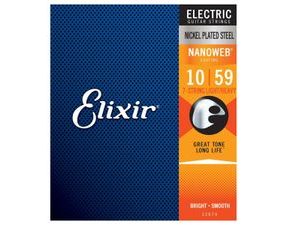 Elixir Nanoweb 7-String Light/Heavy 10 / 59 - struny sedmistrunnou kytaru