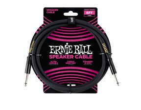 6072 Ernie Ball Speaker Classic Cable - reproduktorový kabel rovný / rovný jack - 1.83m - černá barva - 1ks