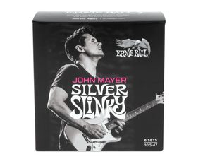 3817 Ernie Ball John Mayer Silver Slinky Nickel Wound Electric Guitar Strings 10.5-47 - 6 Pack - struny na elektrickou kytaru - 6ks