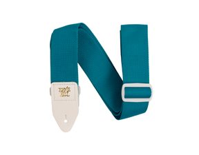 5349 Ernie Ball Polypro Guitar Strap - Teal & White - kytarový pás - 1ks