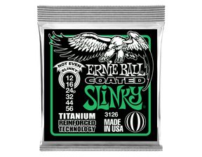 3126 Ernie Ball Coated Electric Titanium RPS Not Even Slinky .012 - .056 struny na elektrickou kytaru