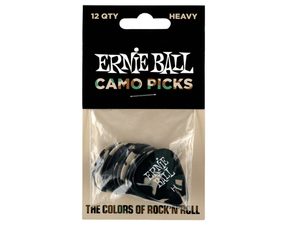 9223 Ernie Ball Camouflage Heavy 0.97mm Heavy Cellulose Pick - kamufláž design,celuloidové trsátko - 12ks