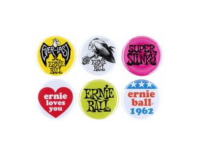 4009 Ernie Ball 1" Assorted Buttons 6pk - placky - 6ks