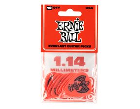 9194 Ernie Ball Everlast Picks Red 1.14mm - kytarová trsátka - 12ks