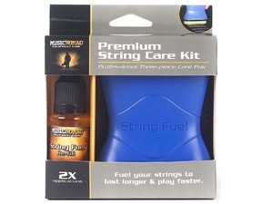 MusicNomad MN145 Premium String Care Kit - čistič a lubrikant strun String Fuel + náplň a hadřík - 1 ks