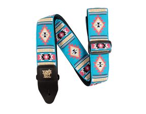 5326 Ernie Ball Sedona Blue Jacquard Strap - kytarový pás