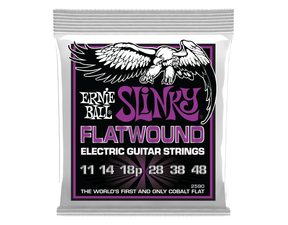 2590 Ernie Ball Power Slinky Flatwound 11-48  - " hlazené " struny na elektrickou kytaru - 1ks