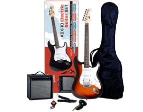 ABX 30 Kytarový set - elektrická kytara ABX Sunburts , kombo , příslušenství