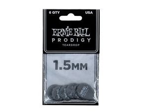 9330 Ernie Ball 1.5mm Black Teardrop Prodigy Picks - trsátko - 6ks