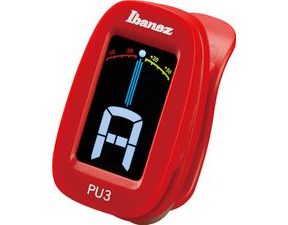 Ibanez PU3-RD - Chromatic / Automatic Clip Tuner - Red - klipová chromatická ladička - 1ks