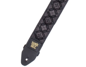 4093 Ernie Ball Polypro Jacquard Strap - Regal Black - " vyšívaný " kytarový pás - 1ks