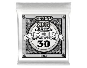 0330 Ernie Ball .030 COATED WOUND NICKEL - " potažená " jednotlivá struna na elektrickou kytaru - 1ks